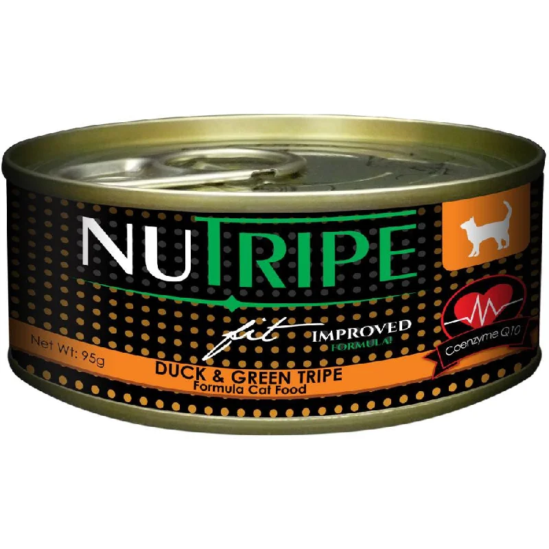 Nutripe Fit Duck & Green Tripe Canned Cat Food 95g