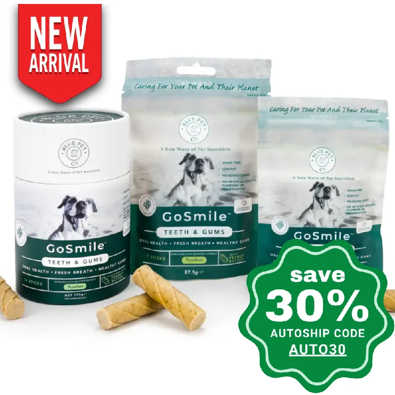 🎁 Blue Pet Co - GoSmile Teeth and Gums Supplements For Dogs - Peanut Butter (100% off)