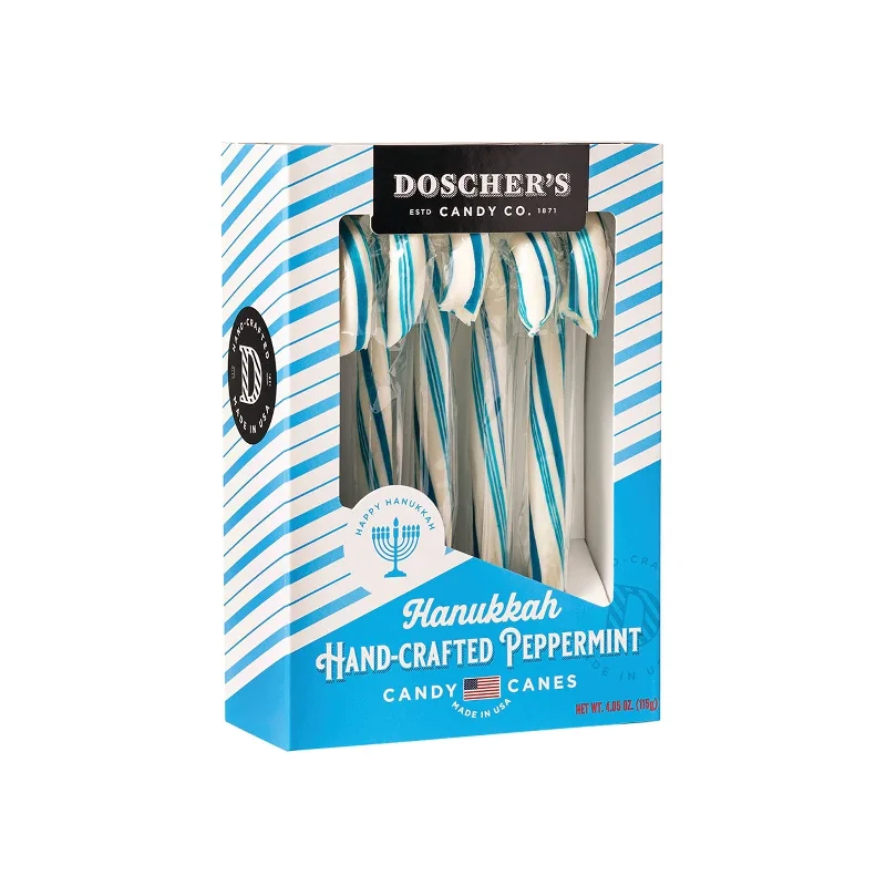 Hanukkah Candy Canes, 5pc Box