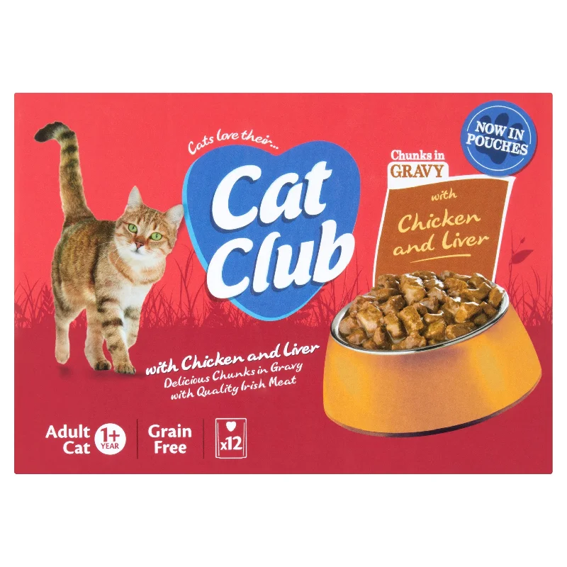 Cat Club | Wet Cat Food Pouches | Variety Pack In Gravy - 12 x 100g