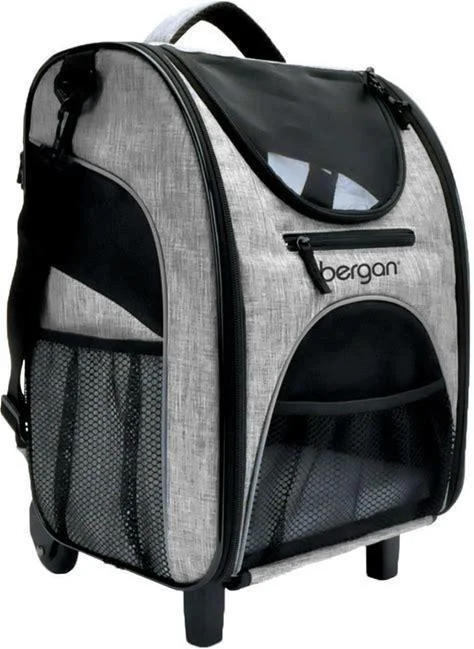 Coastal Bergan Rolling Pet Carrier Heather Grey 11.5"L X 11.75"W X 18.5"H