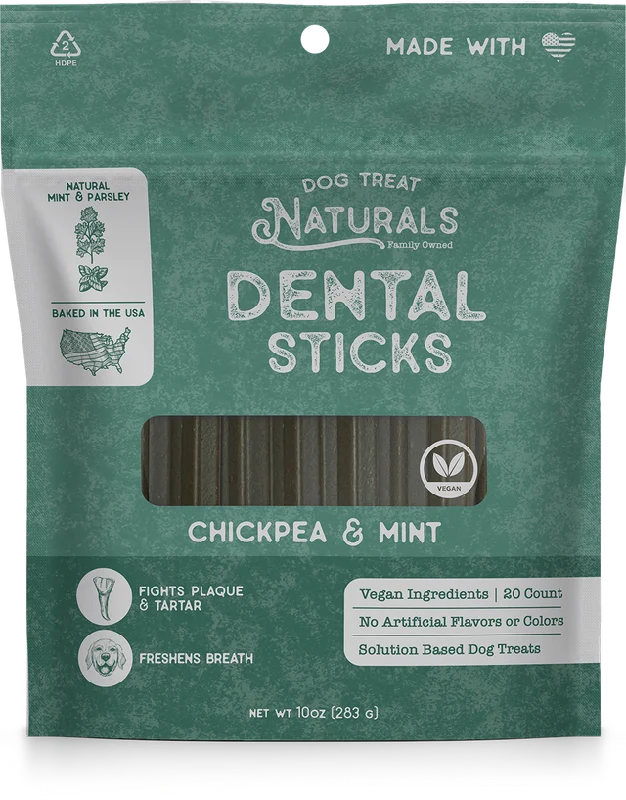 Dog Treat Naturals Chickpea & Mint Dental Sticks Dog Treats