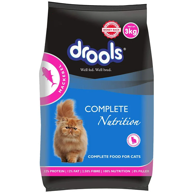 Drools Adult Cat Food Mackerel, 3 kg