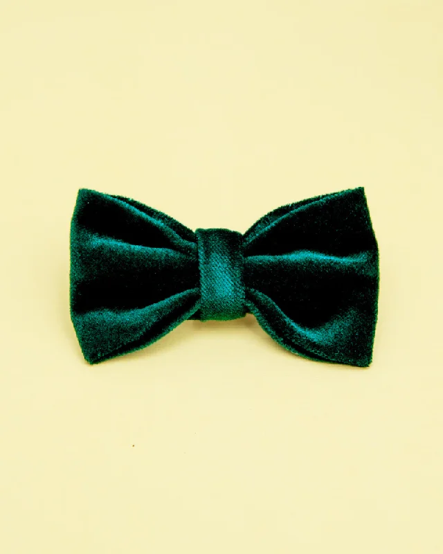 Forest Velveteen Bow Tie for Dogs (Made in the USA)