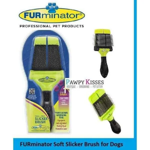 FURminator Soft Slicker Brush for Dogs
