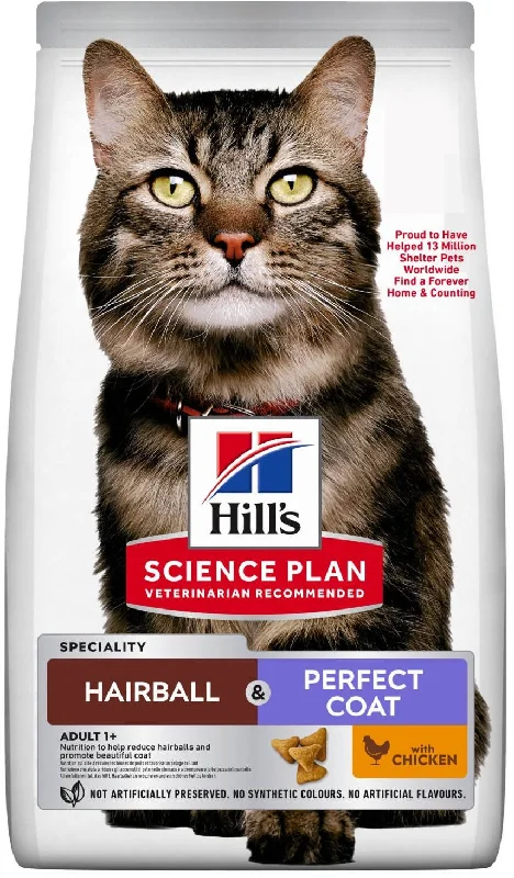 HILL's SP Feline Adult Hairball/ Perfect Coat 1,5 kg