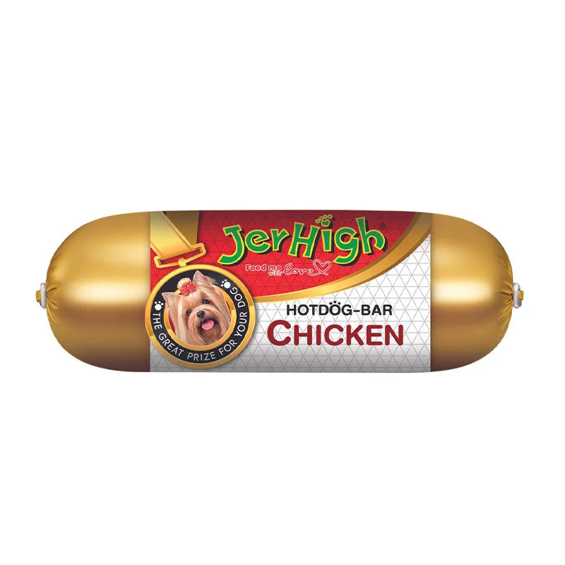 Jerhigh Hotdog Chicken Bar Dog Treats, 150 g (Pack of 12)