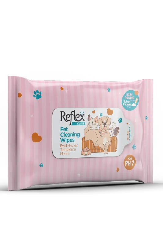 Multi-Purpose Hygienic Cleaning Wipes for Pets BABY POWDER 10PCS X6PACK