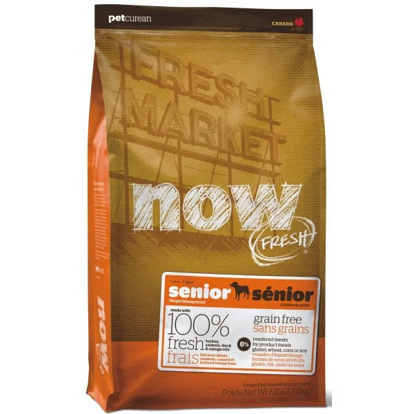 NOW FRESH Grain Free Senior dog food; available in 2 sizes.