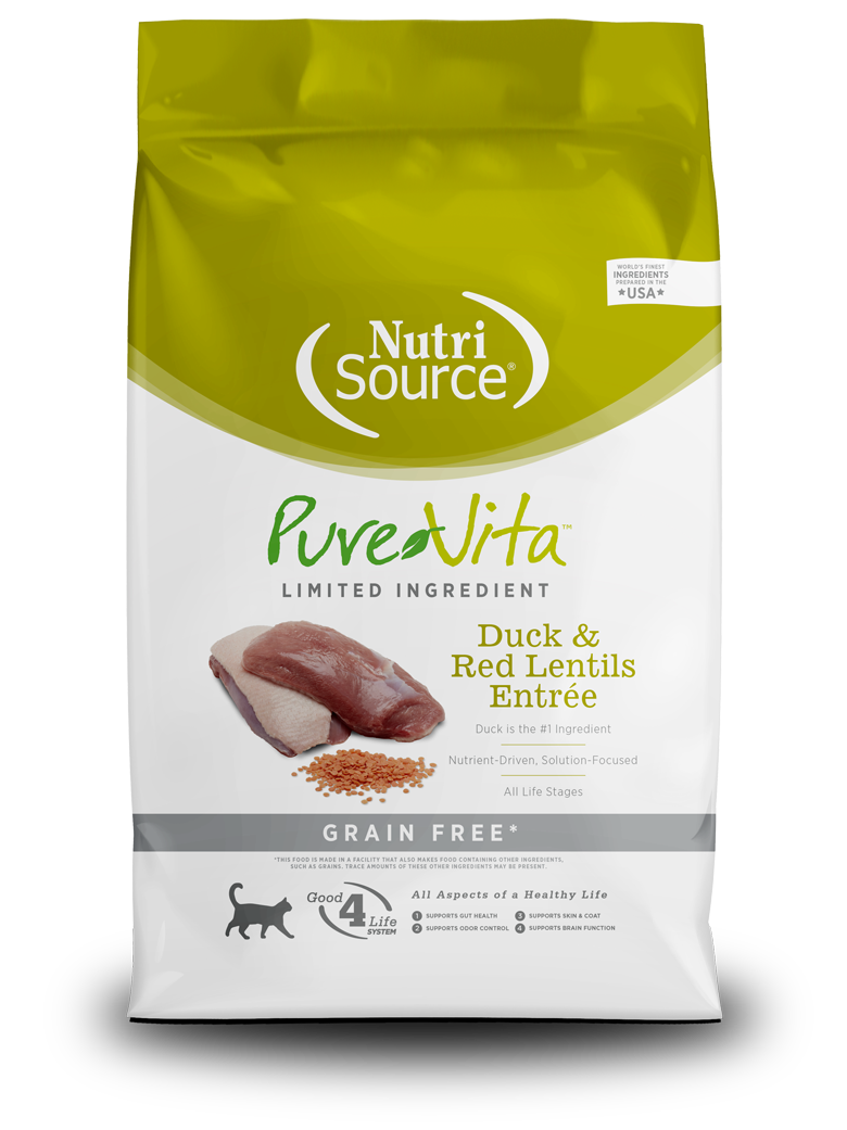 Nutrisource PureVita Grain Free Duck & Red Lentils