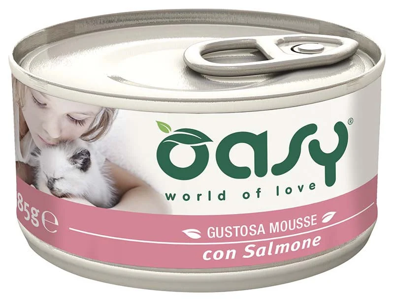 OASY Tasty Mousse s lososom, 85g