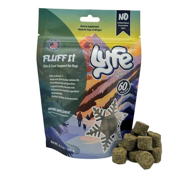 OC Lyfe Fluff It Skin & Coat Support for Dogs 6.3oz