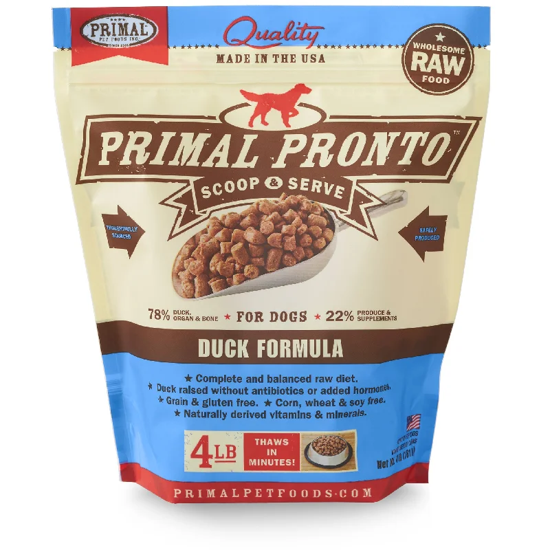 Primal Pronto Dog Duck 4 lbs