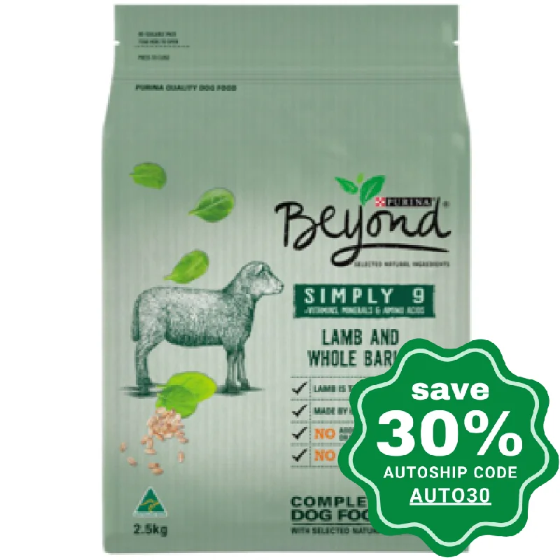 Purina - Beyond - Simply 9 Dry Dog Food - Lamb and Whole Barley - 2.5KG