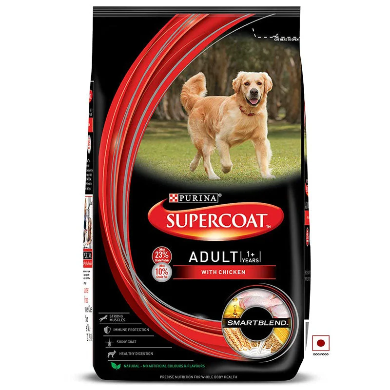 Purina Supercoat Adult Chicken Dry Dog Food, 2 kg