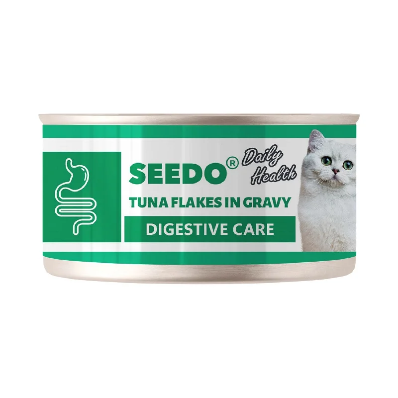 Seedo Daily Health Light Tuna Flakes in Gravy Digestive Care Wet Cat canned food