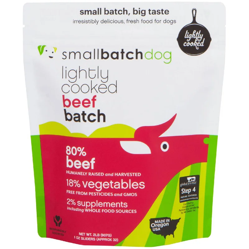 Small Batch Lightly Cooked Dog Beef 2 lbs