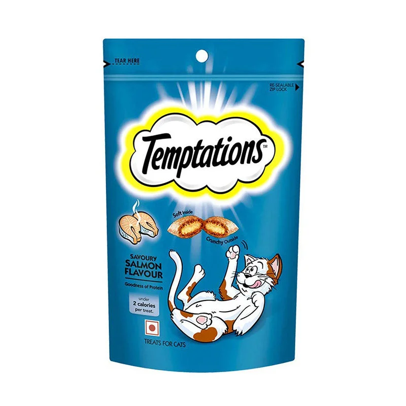 Temptations Savoury Salmon Flavour, Cat Treat 85 g