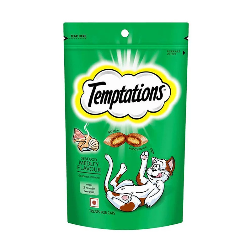 Temptations Seafood Medley Flavour, Cat Treat, 85 g