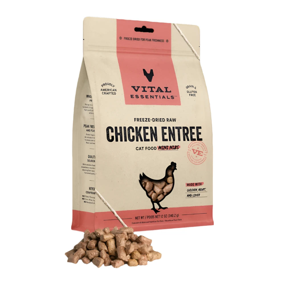 Freeze Dried Raw - Chicken Entree Mini Nibs Cat Food