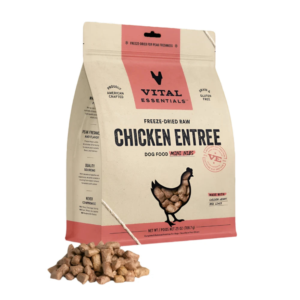 Freeze Dried Raw - Chicken Entree Mini Nibs Dog Food