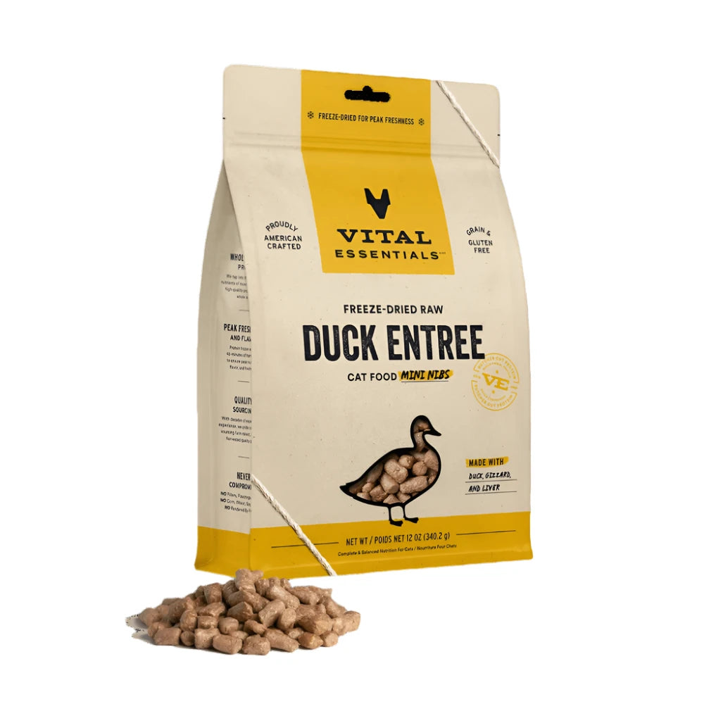 Freeze Dried Raw - Duck Entree Mini Nibs Cat Food