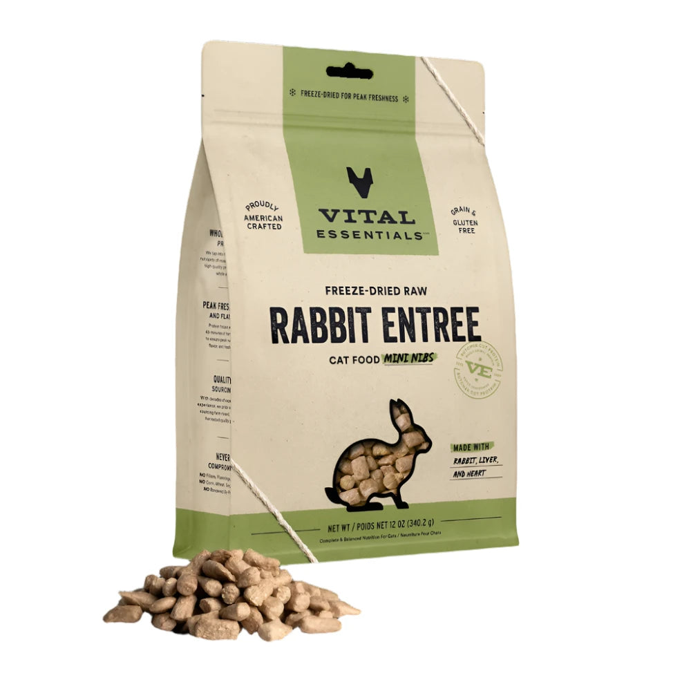 Freeze Dried Raw - Rabbit Entree Mini Nibs Cat Food