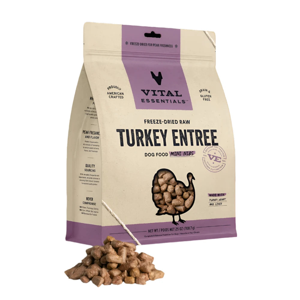 Freeze Dried Raw - Turkey Entree Mini Nibs Dog Food