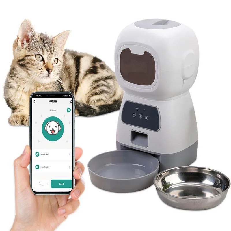 Wifi Pet Feeder 3.5l Automatic Dogcat Food Dispenser