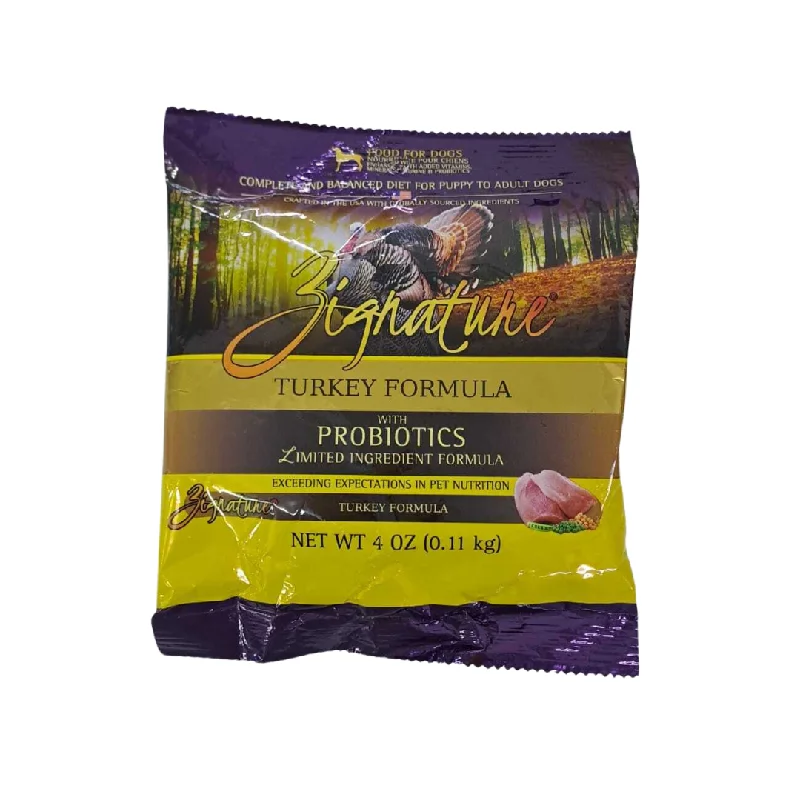 Zignature - Dry Dog Food - Grain Free Turkey - 4OZ