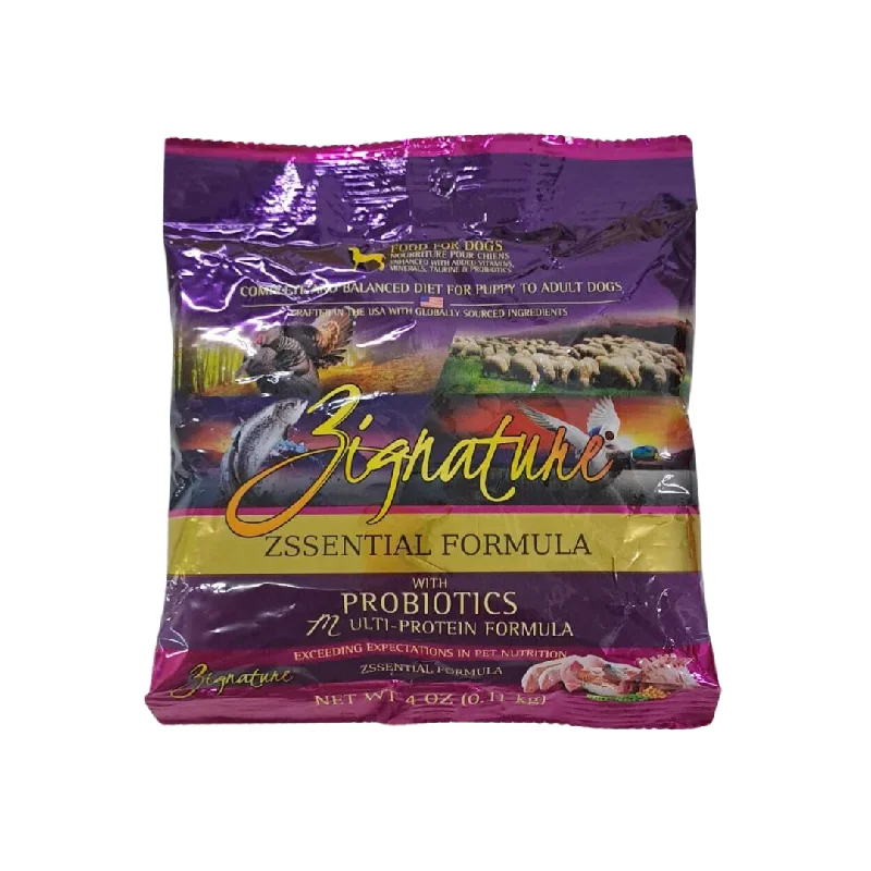 Zignature - Dry Dog Food - Grain Free Zssential Multi Protein - 4OZ