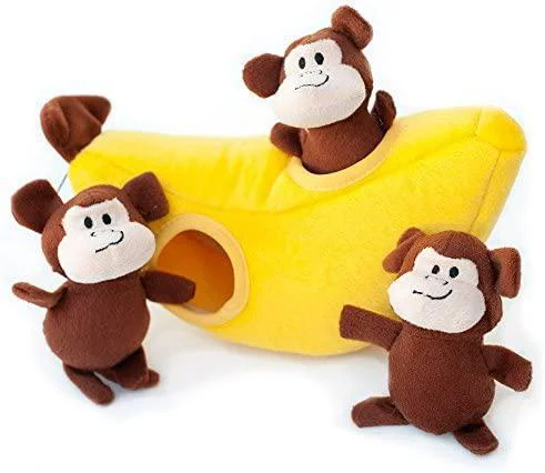 ZippyPaws Burrow Monkey Toy